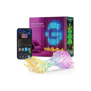 DIYカーテンライトRGBマジックドットコントロールラバーカバーワイヤーライトAPPプログラミングスマートLED装飾ライトストリング - Product Image 1