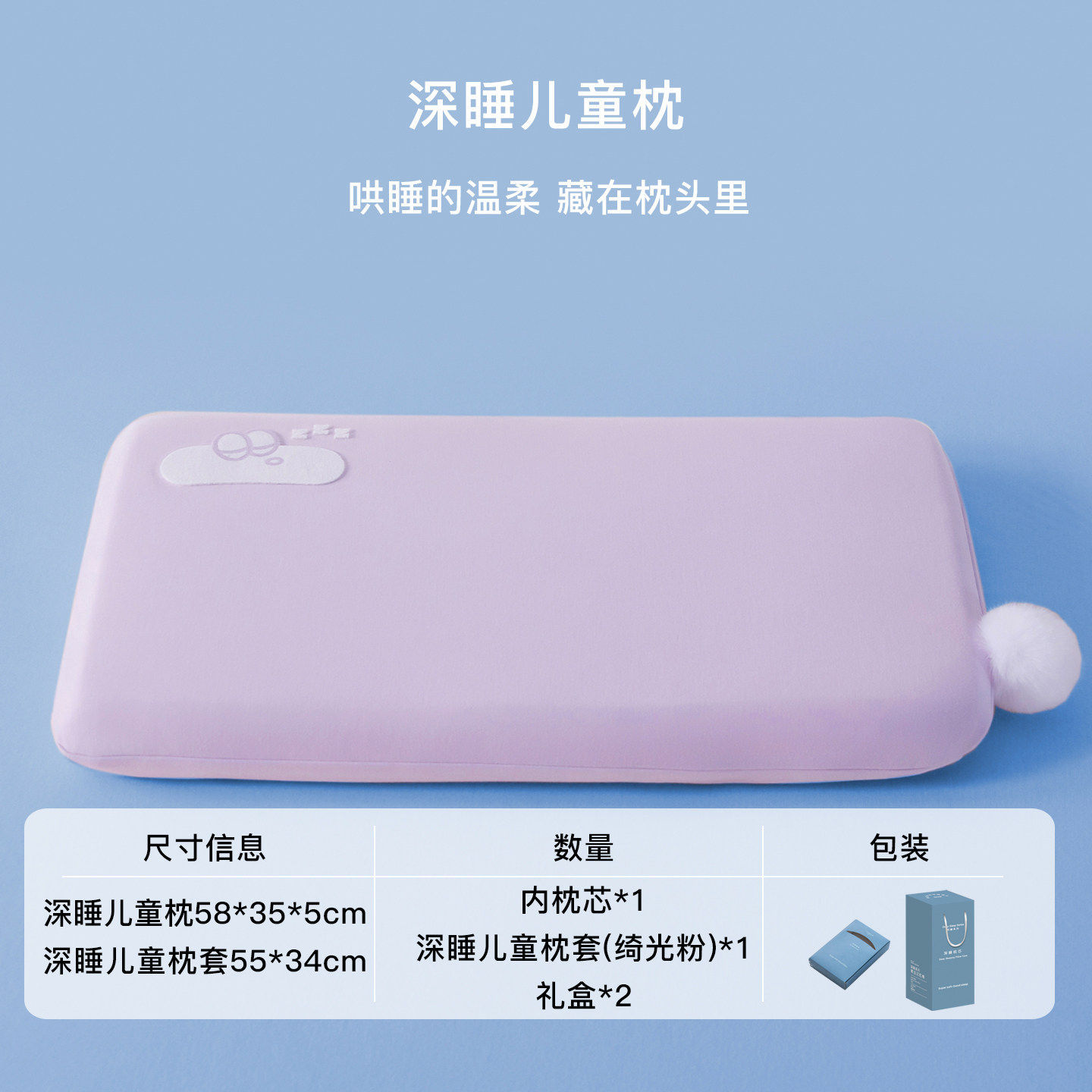 Glossy Pink - ปลอกหมอนและแกนหมอน - รวมกล่องของขวัญ