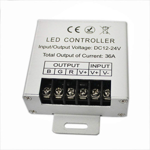 LED Rgbw Verstärker Aluminium Shell 12-24V Signals ynchronisierung CE ROHS LED-Streifen RGB LED-Fernbedienung 36A - Product Image 4