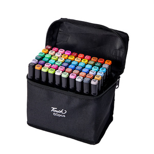 ปากกามาร์กเกอร์แบบใช้แอลกอฮอล์ปากกาสองสี80/120/168สีทรงสี่เหลี่ยม/สามเหลี่ยมปากกามาร์กเกอร์สองหัว - Product Image 3