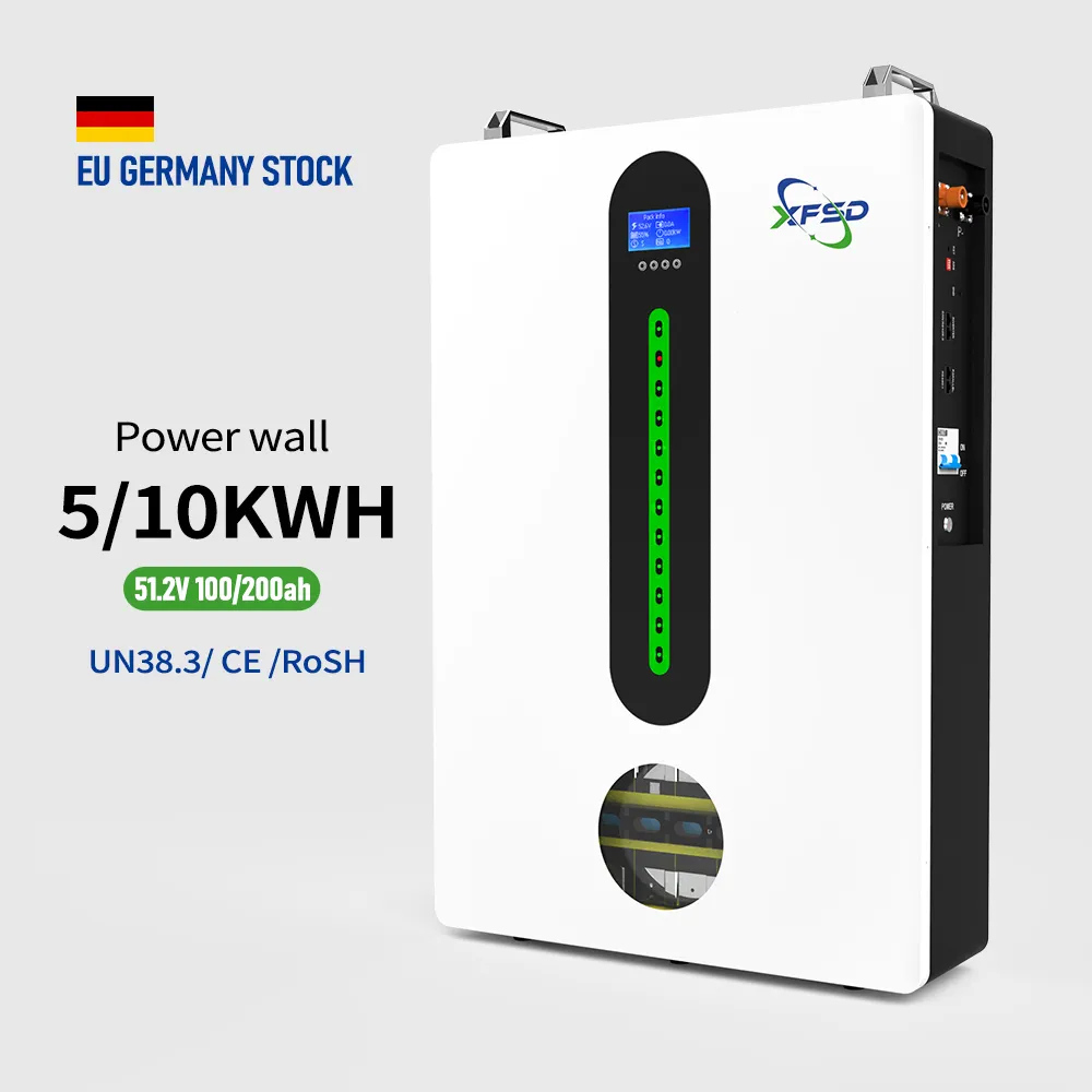 Akku solar 5kwh 10kwh 48v 51.2VLithium Lifepo4 batteria 100ah 200ah PowerWall per la famiglia di accumulo di energia al litio