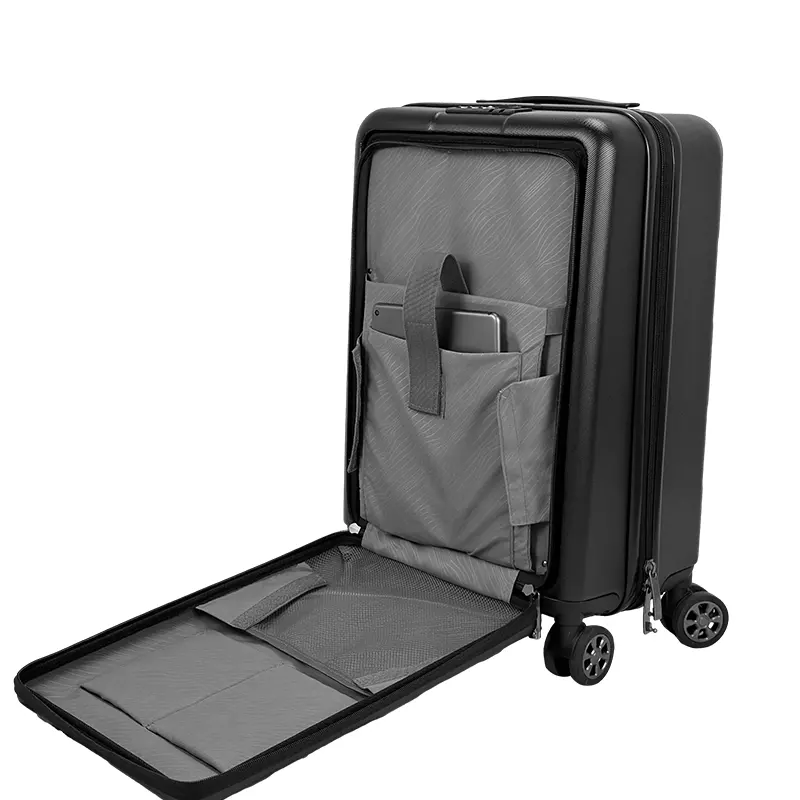PC thời trang Carry-on Vali Set với công suất lớn phía trước mở túi hành lý cho du lịch