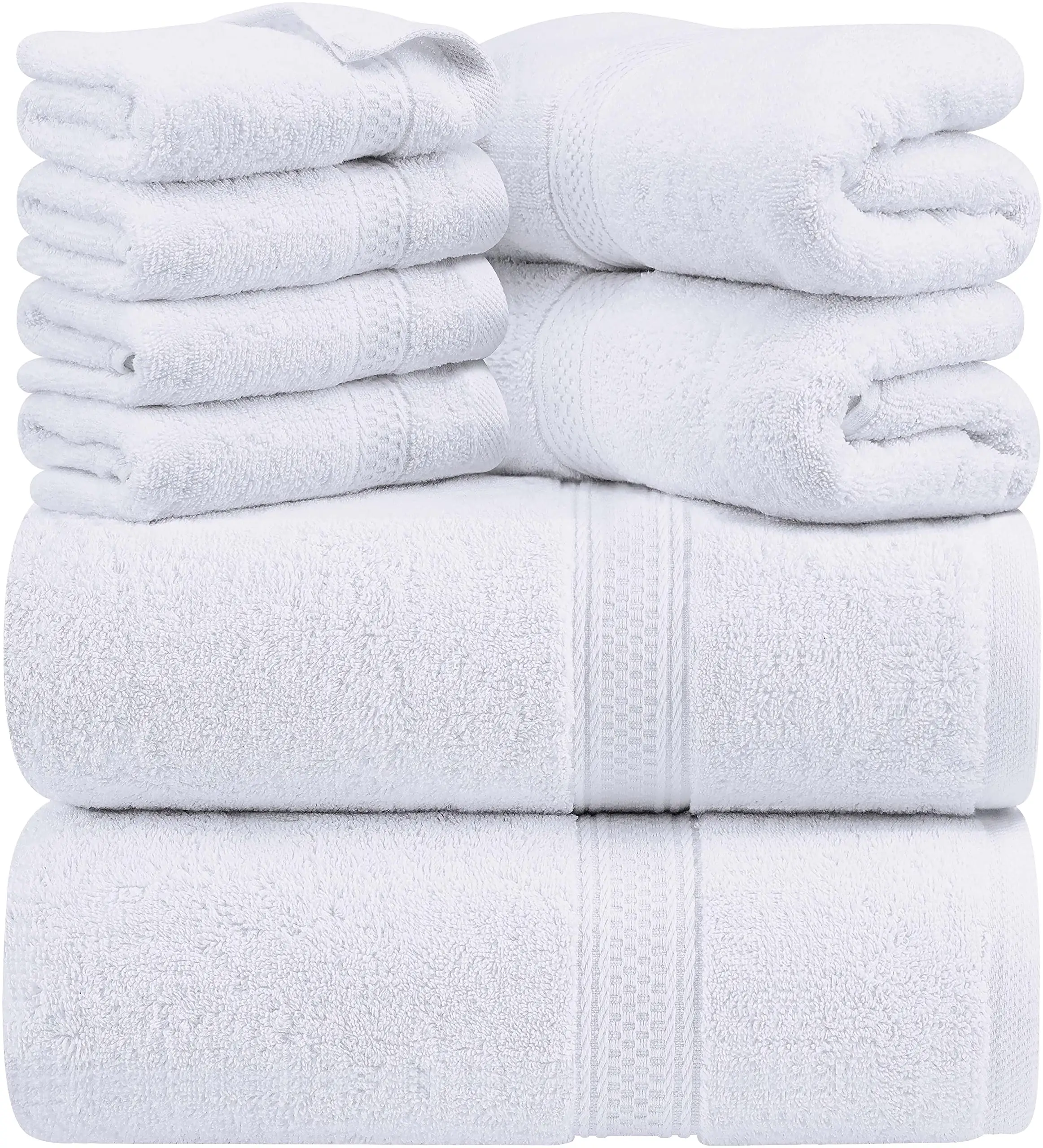 Premium 100% halka bükülmüş pamuk banyo havlusu yüksek emici ev duş banyo havlusu hafif kolay bakım banyo havlusu takımı