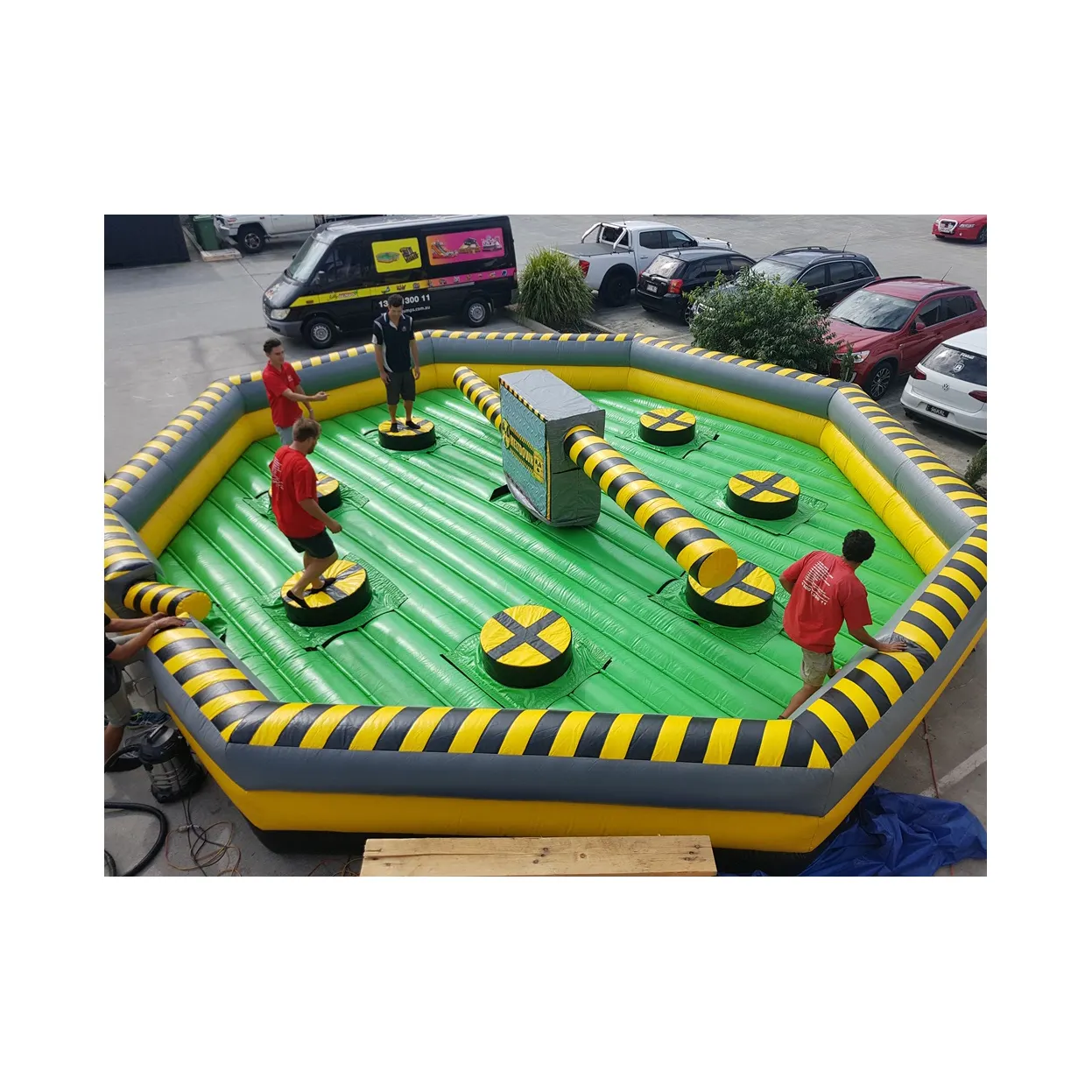 Total Wipeout Sweeper Inflatable Game Carnival Party Inflatable Sweeper Arm Game