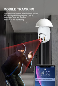Vendita calda nuovo modello 1080p 360 ° lampadina CCTV sistema di sicurezza per interni esterni Wifi sensore Memory Card Cloud 1 anno - Product Image 3