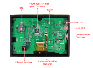 Dacai 7&quot; TN <strong>LCD</strong> HMI <strong>With</strong> <strong>RS232</strong> Serial Interface RS485 Ethernet 7 inch TFT <strong>LCD</strong> <strong>Display</strong> <strong>with</strong> Touch Screen and Shell - Product Image 4