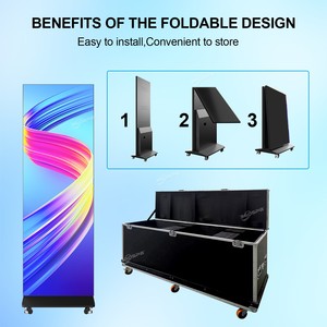 360spb lpd640c (P2) ráp LED thắp sáng dấu hiệu LED Poster khung Trọng lượng nhẹ có thể gập lại hiển thị đứng - Product Image 6