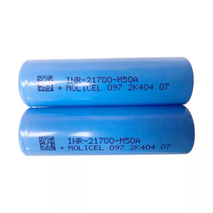 100% 原装MOLICEL INR21700 M50A 3.7V 5000毫安时可充电锂离子电源21700 3C 10A放电锂离子电池