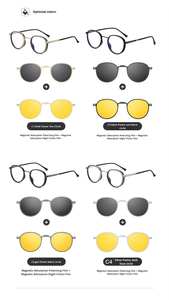 Của nam giới phân cực gấp từ Snap-On Kính mát với được xây dựng trong cận thị chỉnh ống kính và ba-trong-một thiết kế. - Product Image 6