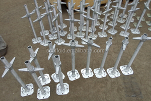 镀锌脚手架可调底座千斤顶脚手架通用螺旋千斤顶底座 - Product Image 3