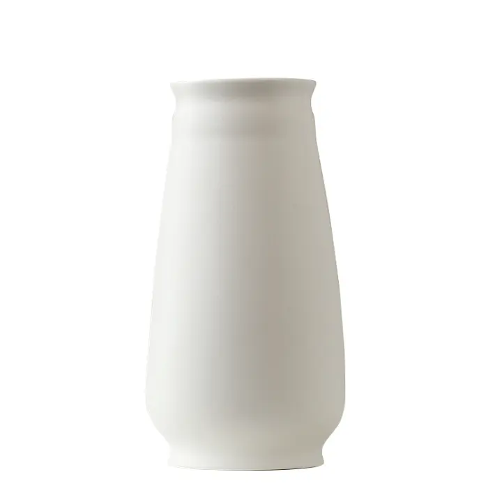 Simple Hollow Urn Flower Porcelain Bud Black And White Ceramic Vase For Flowers Decoration