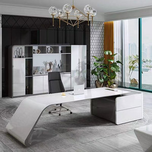 <strong>Customize</strong> Size Modern Executive Luxury Office <strong>Desk</strong> Director Home Work Table Manager <strong>Computer</strong> Table With Drawer - Product Image 6