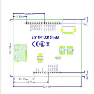Shipping gratis! 10 pz/lotto modulo LCD 3.5 pollici TFT schermo LCD 3.5 "per la scheda e il supporto mega 2560 - Product Image 3