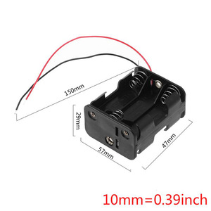 6AA 2A Batteriesp eicher clip halter 9V DIY-Akkus Power Box Case Schwarze Kabel Backup-Ladegerät IQOS Education Maker Boards - Product Image 2