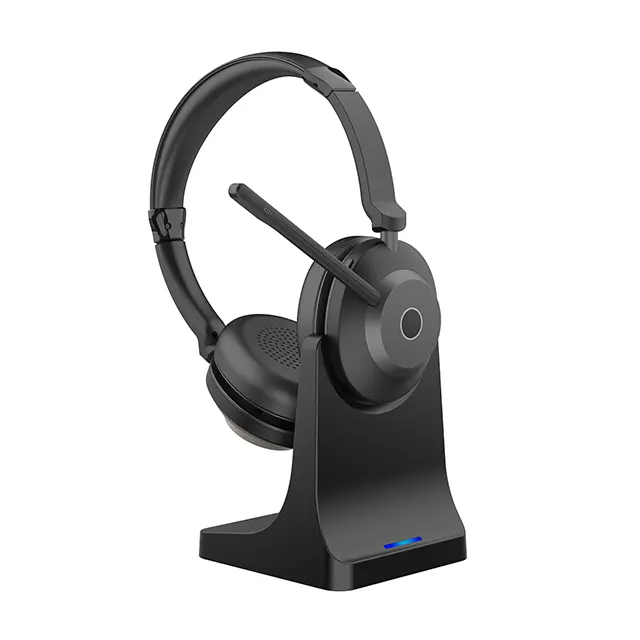 Best Sell OEM nuovo auricolare Bluetooth cuffie senza fili con microfono binaurale Call Center ENC Office cuffie
