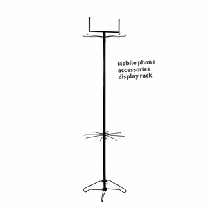 Espositore RUIMEI per negozio al dettaglio espositore Spinner a 2 livelli scaffali di stoccaggio rotanti con ganci per negozio - Product Image 1