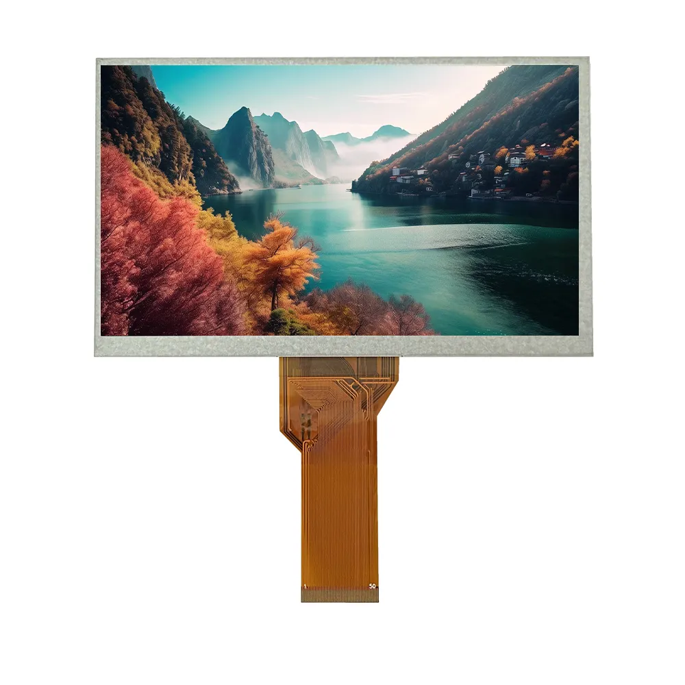 Yüksek kalite 50 pin 300 nits 800*480 7.0 inç tft lcd ekran