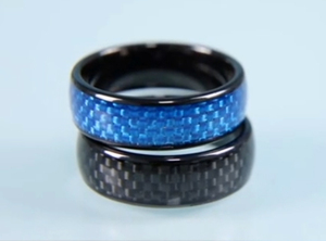 Ceramica + fibra di carbonio Smart NFC anello per chiavi auto Tesla 13.56MHz interfaccia di comunicazione RFID NFC anello programmatore - Product Image 6