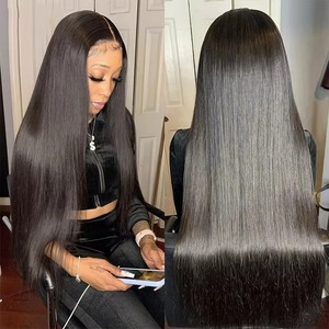 100% <strong>Remy</strong> Human Hair Extensions 30-<strong>Inch</strong> Natural Brazilian <strong>12</strong> Lace Extension Weft 100% Straight 100% Human Hair Weave Bundles - Product Image 5