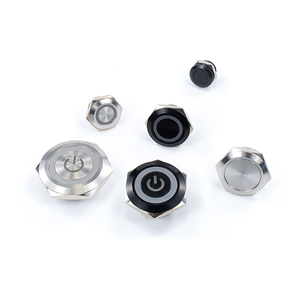 12/16/19/22/25/30mm kısa zamanlı Mini su geçirmez Metal basmalı anahtar Led ışık anlık Momentary Push Button anahtarı 12/24/220V - Product Image 2