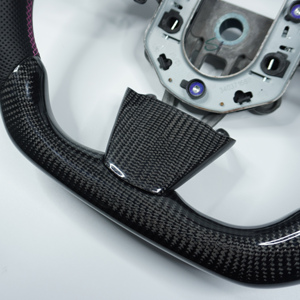 Custom Carbon Fiber Steering Wheel for Cadillac 2ed Generation CTS V CTSV CTV CTS-V with Perforate Leather - Product Image 5