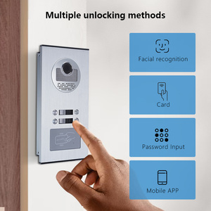 Sistema de intercomunicación bidireccional de 4 botones con cámara IP para timbre de puerta y sistemas de intercomunicación de apartamento