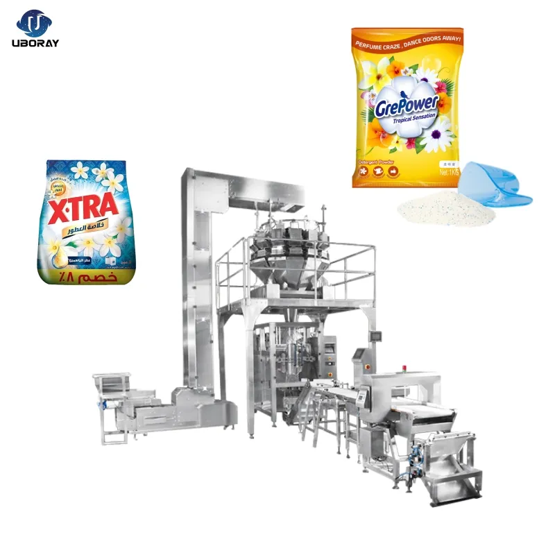 Uboray Automatic Weighing 1kg 2kg 5kg Detergent Powder Packaging Machine For Soap Powder Packing Washing Powder Packing Machine