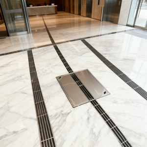 ฝาครอบระบายน้ำแบบเส้นตรงที่มองไม่เห็นตะแกรงระบายน้ำสแตนเลสทนทานใช้งานกับท่อระบายน้ำในอาคารและสำนักงาน - Product Image 2