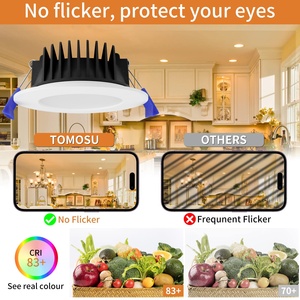 Ultra ince LED Downlight SAA gömme tavan 10W 90MM Tri renk CCT LED dim Downlight yüksek kalite avustralya Downlight - Product Image 3