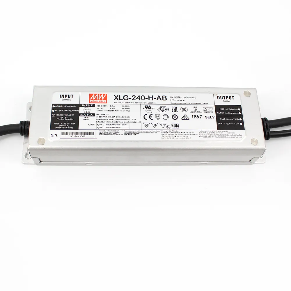 Meanwell XLG-240-H-AB driver for LED board grow light power supply