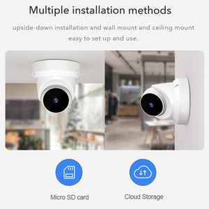 Sistema de seguridad para el hogar V380, cámara domo WiFi inalámbrica de 5MP, visión nocturna automática, instalación PTZ al revés, cámara CCTV IP - Product Image 3