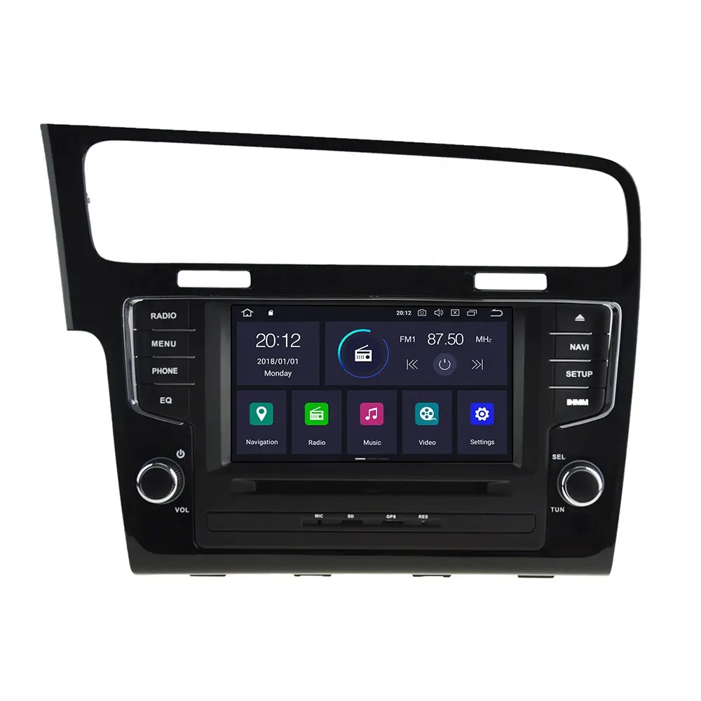 PX6 4G + 64GB Android 10,0 reproductor Multimedia para auto Volkswagen Golf 7 2013-2018 Navi Radio navi stereo pantalla táctil IPS de la unidad