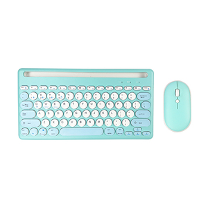 Mini teclado y ratón personalizados Combos Slim Wireless Bluetooth Computer Gaming Teclados Mouse Combo para PC pad