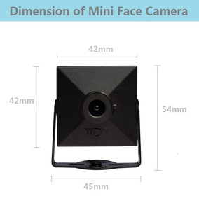 2MP 迷你 IP 摄像机支持 RJ45 以太网连接和 12 V 电源 POE