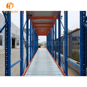 Palet akış rafı kargo depolama donanımları ulaşım palet yerçekimi depolama rafları akış rafı ing depo Industri raf - Product Image 6