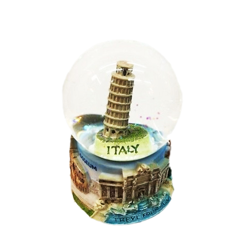 Globe de neige de souvenir de l'Italie