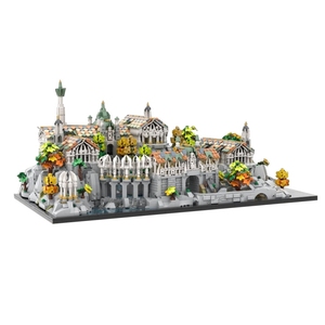 Funbuild film sahne MOC-191972 Rivendell Mini zanaat modüler mikroölçek mimari DIY blokları yapı taşları eğitim oyuncaklar - Product Image 1