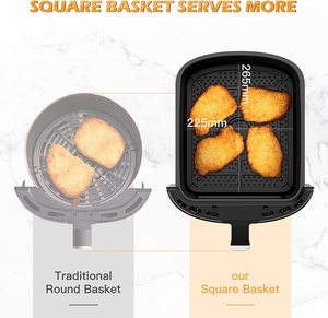 Luft fritte use 7,5 l mit durchsichtigem Fenster auf der Vorderseite Digitale Luft fritte use 12 Programme Vorheiz funktion Fettarme Smart Air Fryers