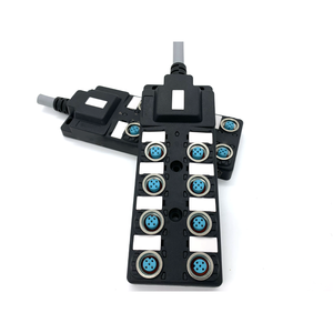 Kronz juction hộp M12 NPN cảm biến nhà phân phối duy nhất kênh Pur 8 cổng 3 m cáp nhỏ gọn phân phối Hộp nối - Product Image 5