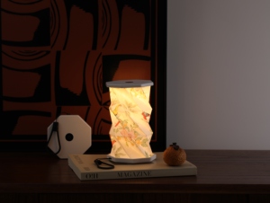 Mini <span class=keywords><strong>LED</strong></span> có thể sạc lại xoay mô hình redbreast HDPE gấp ánh sáng ban đêm-Có thể tái chế handmade Quà tặng khuyến mãi đám cưới sự kiện - Product Image 5