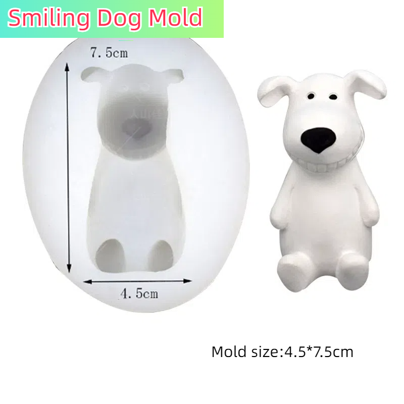 Molde de perro sonriente