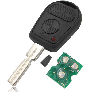 3 düğmeler eski EWS uzaktan kumandalı anahtar fob 315MHz veya 433MHz ile ID44 PCF7935 çip için BMW 7 serisi HU92 veya HU58 bıçak - Product Image 5