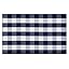 Navy Blue White Plaid