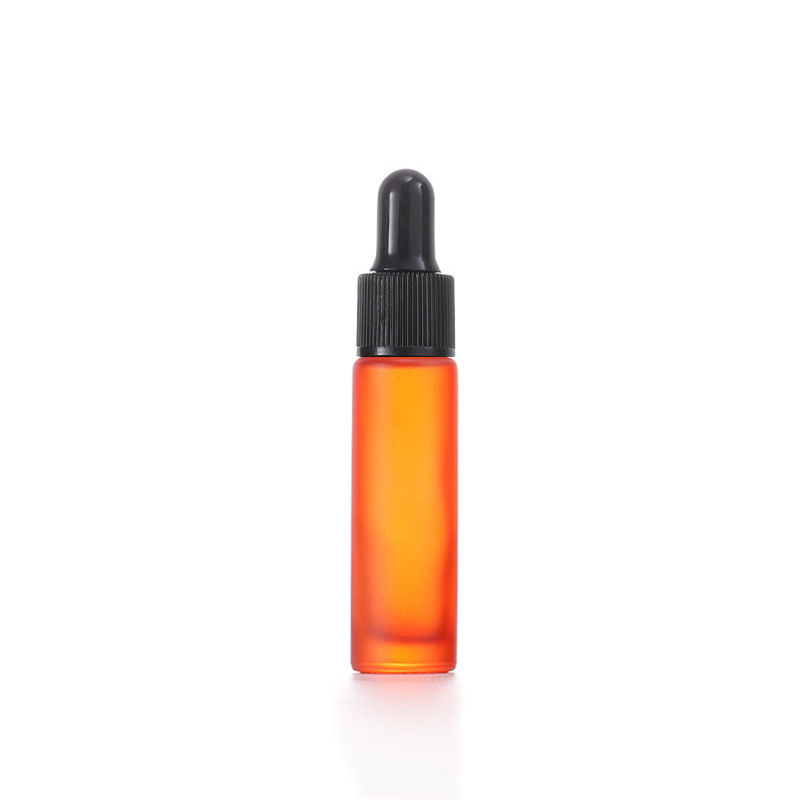 Naranja esmerilado + tapón cuentagotas de plástico negro