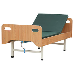Удобная одноколенчатая наклонная медицинская кровать, деревянная Больничная койка для пациентов для медицинских учреждений - Product Image 2