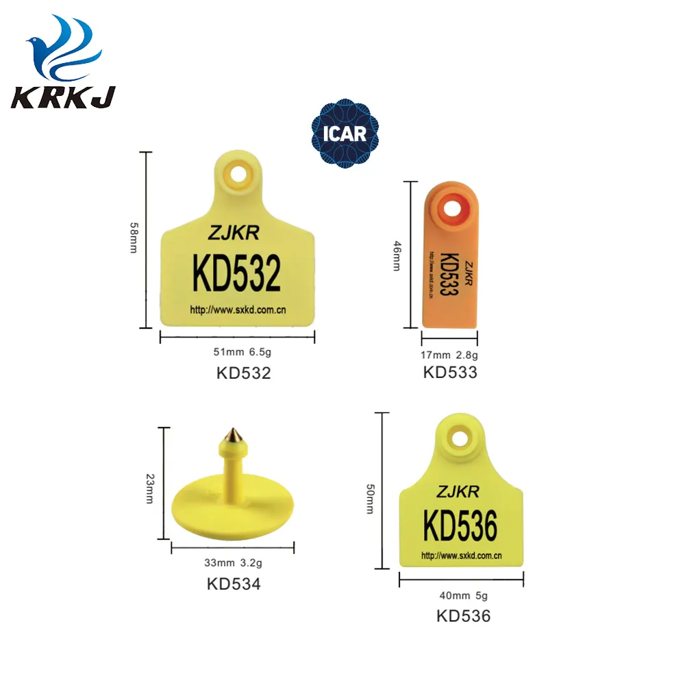 Заводская поставка ICAR TPU электронная УВЧ rfid-бирка для животных корова/крупный рогатого скота/овец/коз/свиней