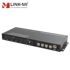 LINK-MI 4x1高清视频多查看器，带KVM & 无缝切换器HDMI + USB输入4显示模式USB鼠标 & 键盘FHD 1080P - Product Image 4