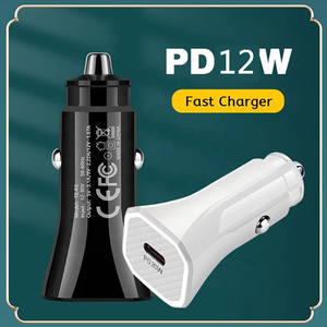 通用车载充电器适配器PD 12W C型USB C一端口手机USB车载充电器 - Product Image 3