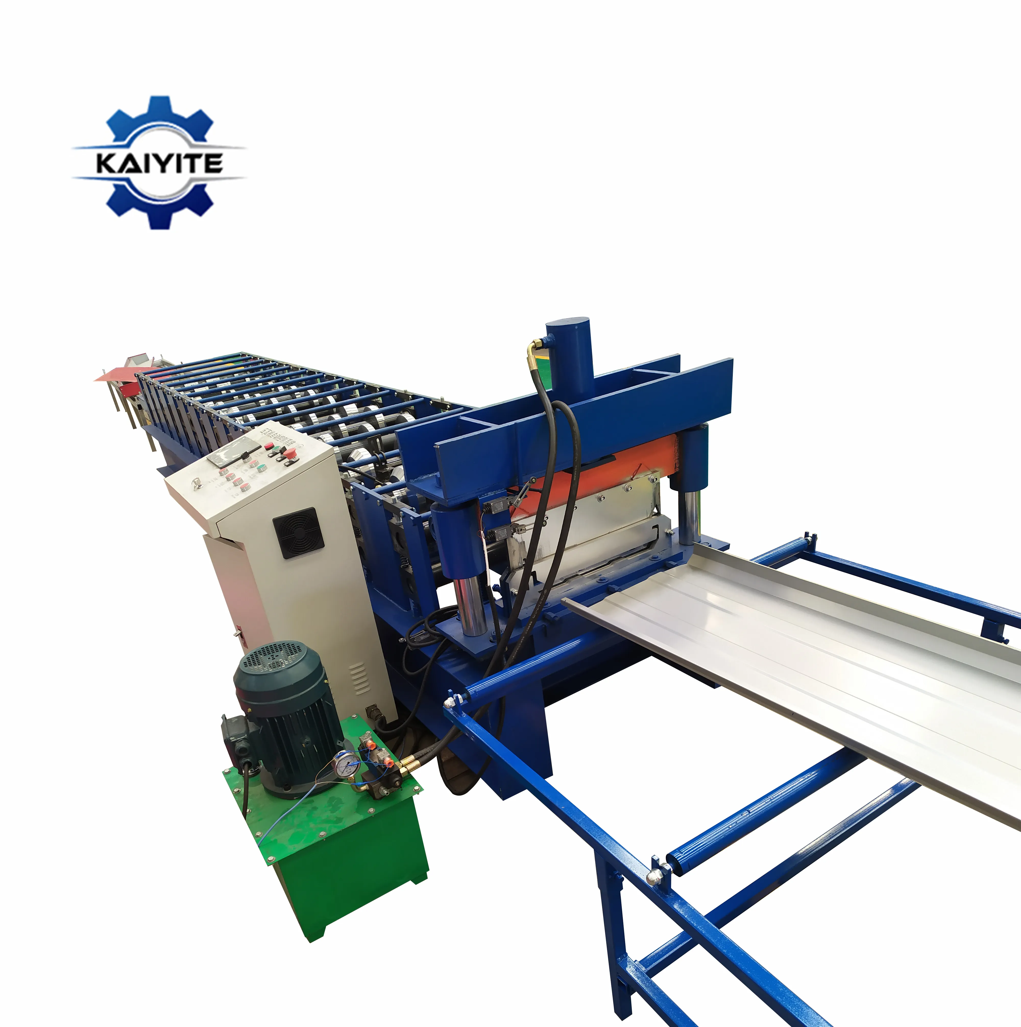 Snap Lock Roof Tile Roll Forming Machine / Snap Self Lcok Roof Panel Sheet Making