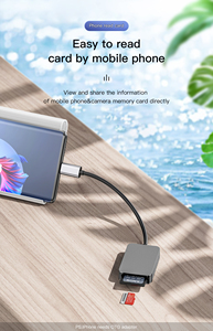 2 in 1 UHS-II kart okuyucu USB-C bellek kart okuyucu süper hızlı tip C 3.1 SD4.0/TF OTG kart okuyucu cep telefonu için - Product Image 4